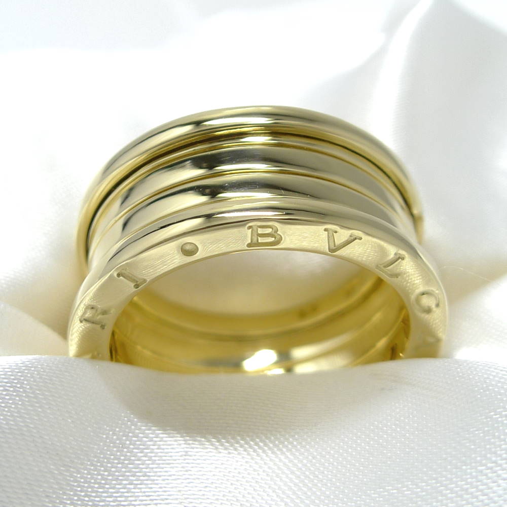 【中古】BVLGARI ビーゼロワンリング 750YG K18YG イエローゴールド 表記サイズ60 約13.4g