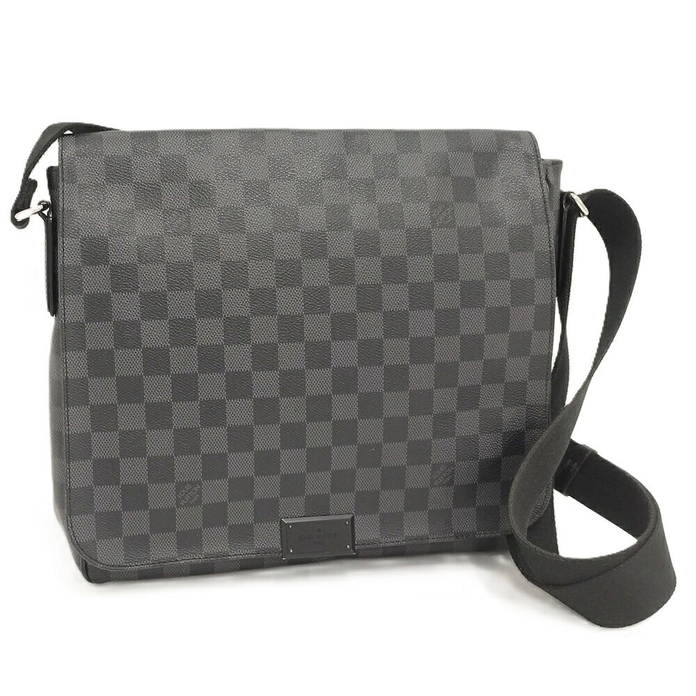 【中古】LOUIS VUITTON ディストリクトMM ダミエグラフィット ショルダーバッグ N41272