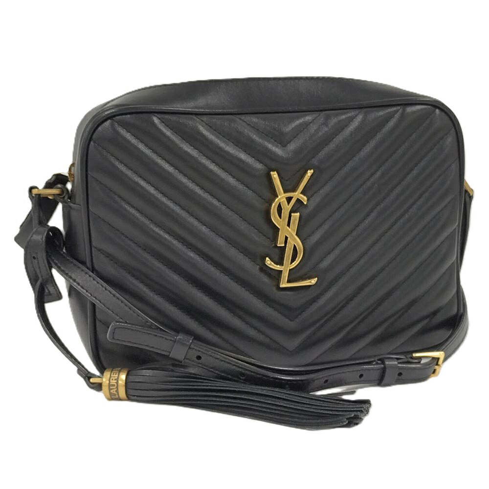 【中古】SAINT LAURENT PARIS ルー ショルダーバッグ レザー ブラック 612544|JJcollection