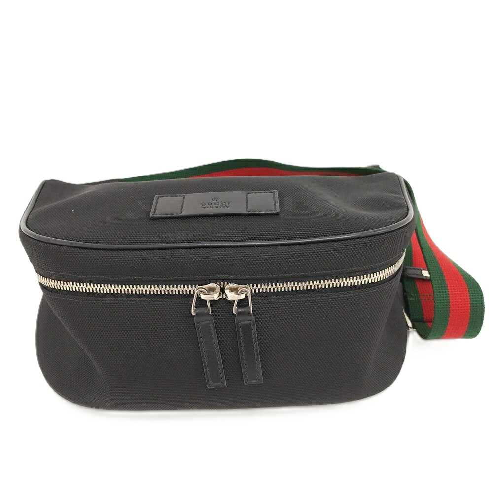 【中古】GUCCI 上半身御徒面子 シェリー酒生産ライン ナイロン帆布 黒いこと 630920