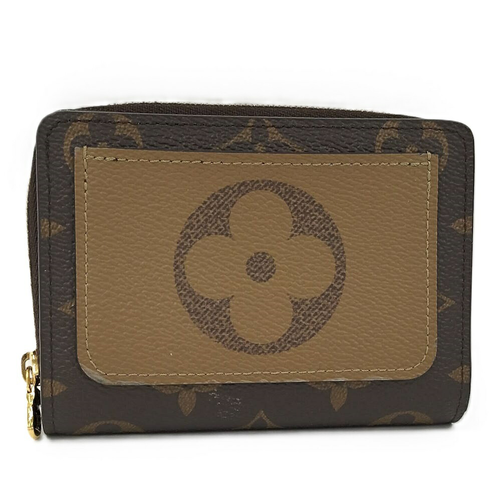 【中古】LOUIS VUITTON ポルトフォイユ ルー 二つ折り紙入れ モノグラム 巨大な生物 M81461