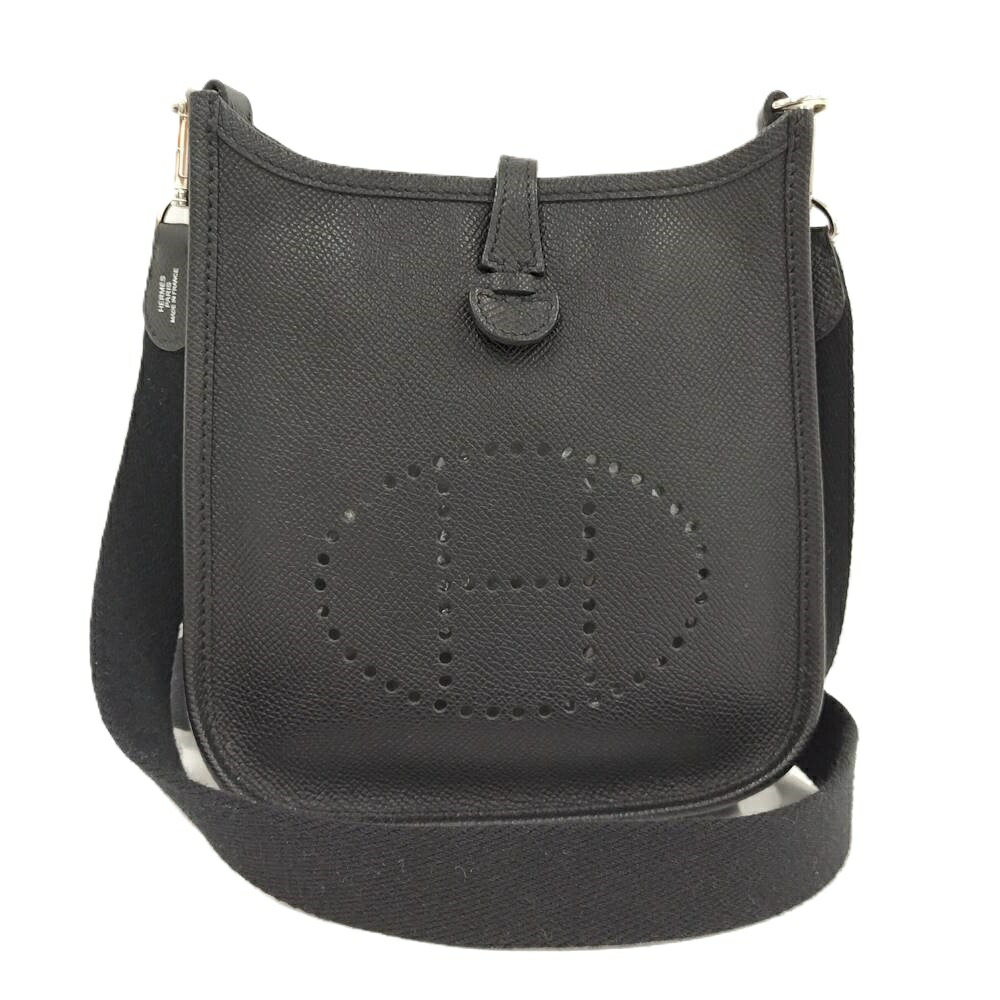 【中古】Hermes エブリンTPM アマゾーヌ16 ショルダーバッグ トリヨンクレマンス ブラック M刻印｜JJcollection