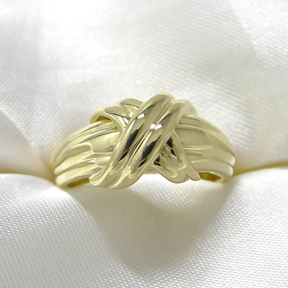 【中古】Tiffany&Co. リング シグネチャークロス 750YG K18YG イエローゴールド 約12号 約5.8g|JJcollection