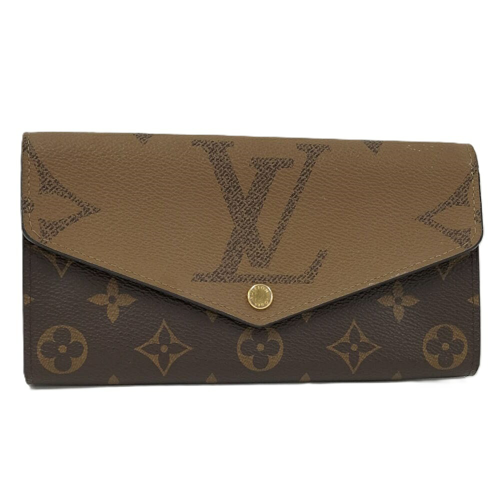 【中古】LOUIS VUITTON 二つ折り長紙入れ ポルトフォイユサラ モノグラム 巨大な生物 M80726