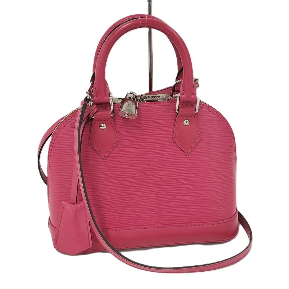【中古】LOUIS VUITTON アルマBB 2WAYハンドバック エピ なめし革 熱っぽいさくら色 M42048