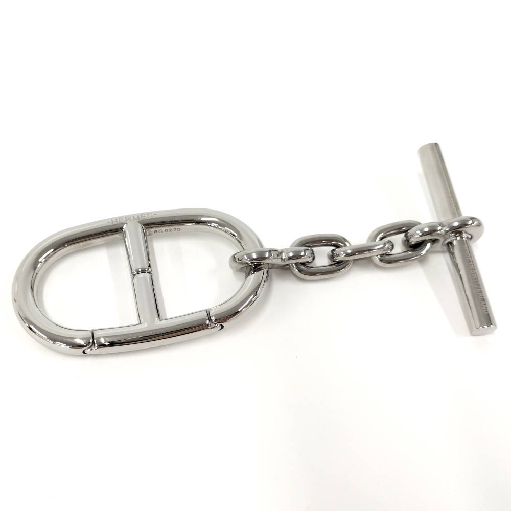 【中古】HERMES 足がかり輪っか シェーヌダンクル メッキ しろがね色