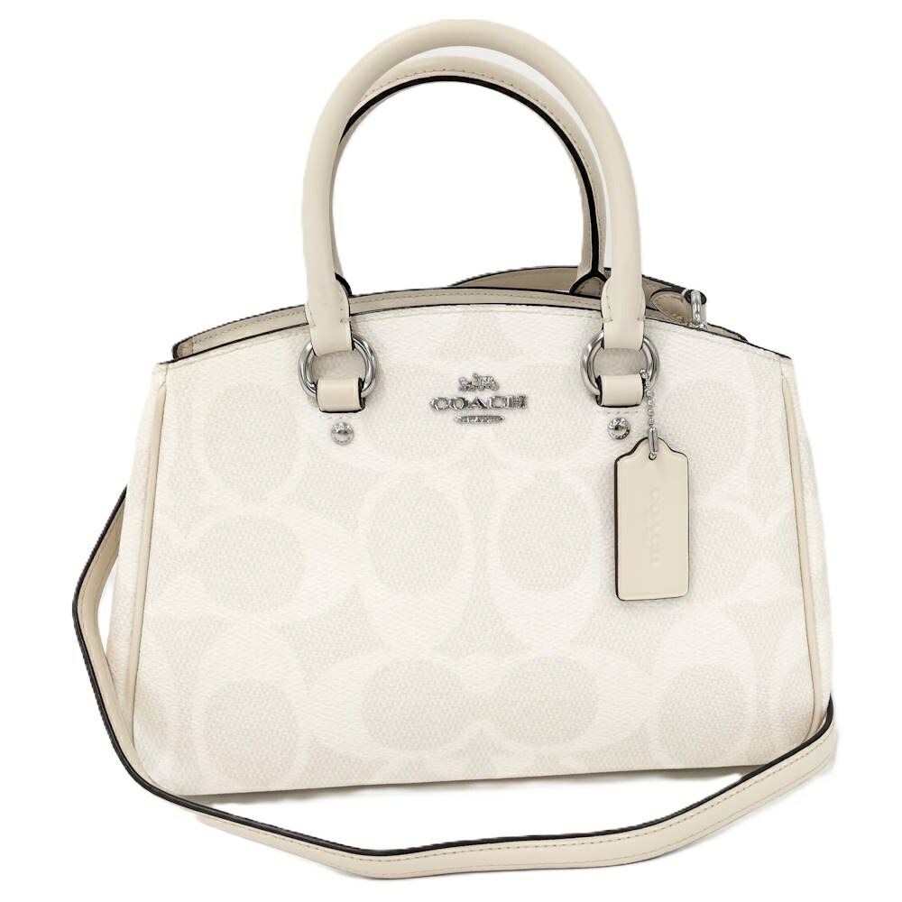 【中古】COACH サバンナ・スモールキャリーオールバッグ 2WAYショルダーバッグ