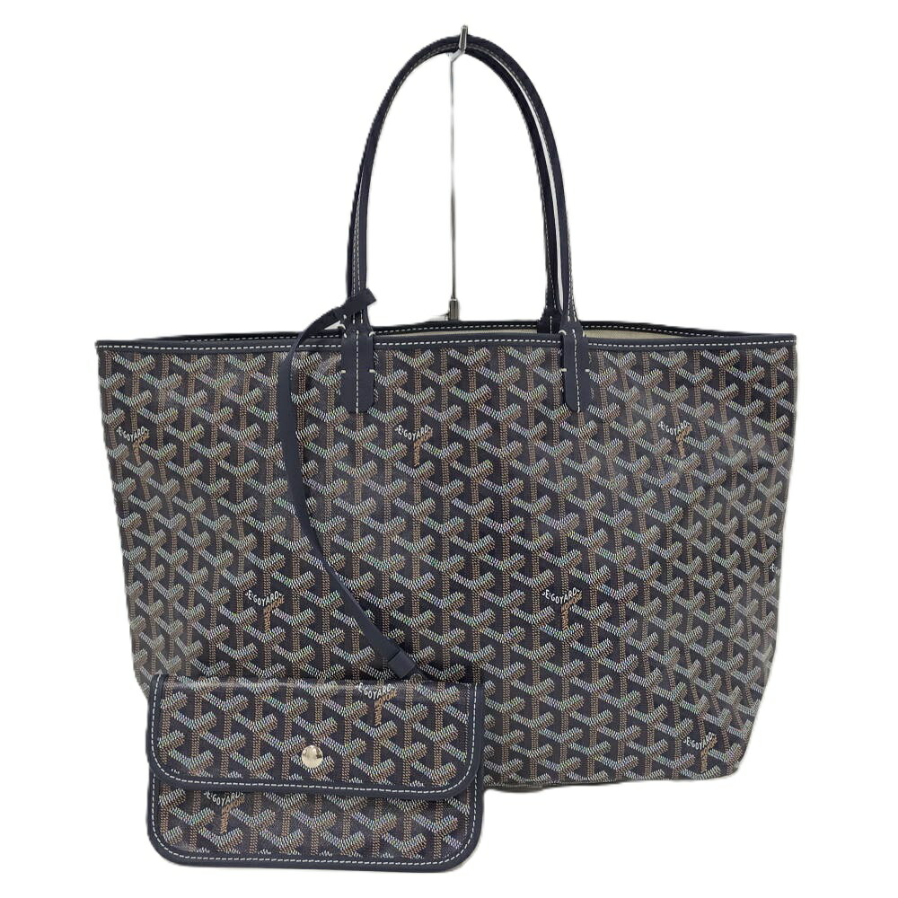 【中古】GOYARD サンルイPM トートバッグ ネイビー｜JJcollection