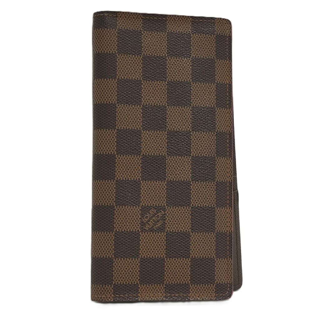 【中古】LOUIS VUITTON 二つ折り長札入れ ポルトフォイユ ブラザ ダミエ Ｎ60017