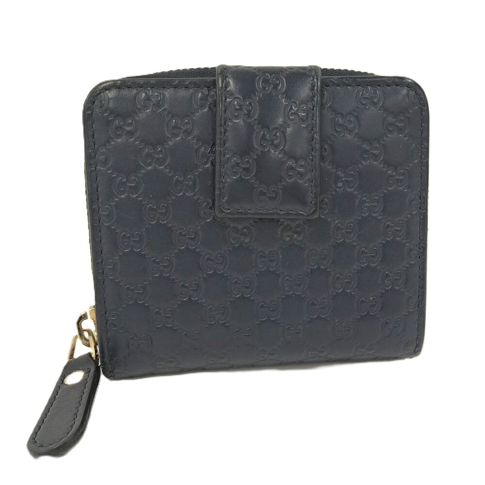 【中古】GUCCI 紙入れ グッチシマ なめし革 米国海軍 449395