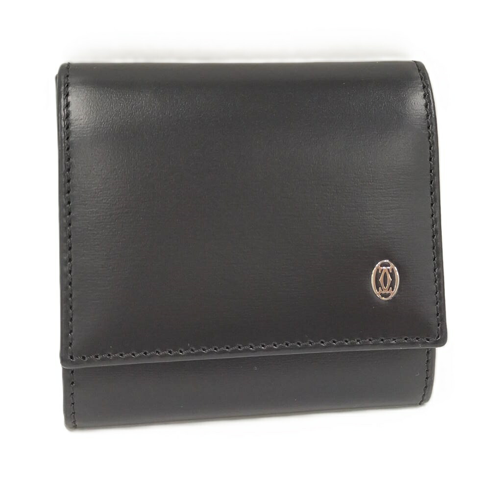 【中古】Cartier コインケース パシャ なめし革 黒いこと