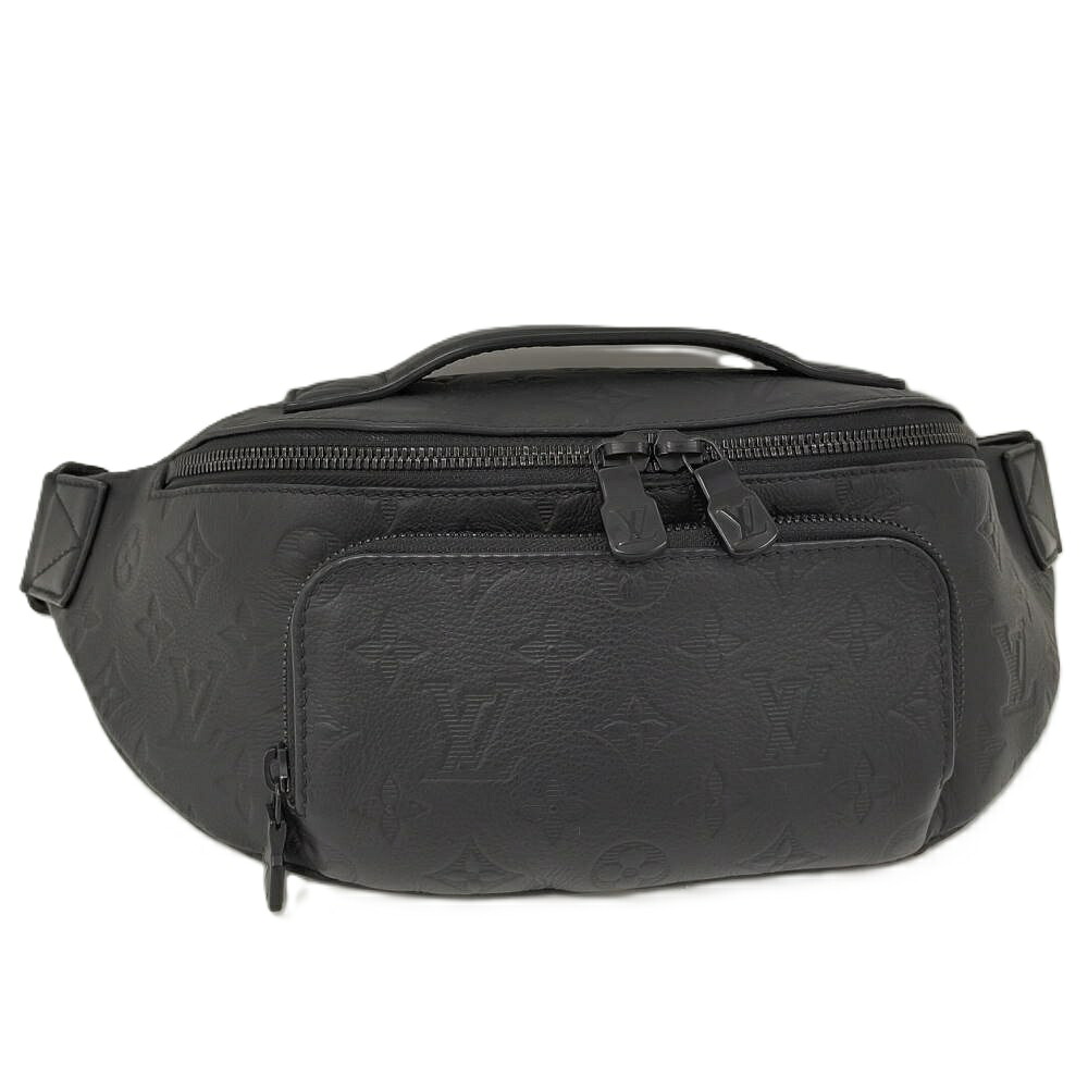 【中古】LOUIS VUITTON ショルダーバッグ ラッシュバムバッグ モノグラムシャドウ M47058
