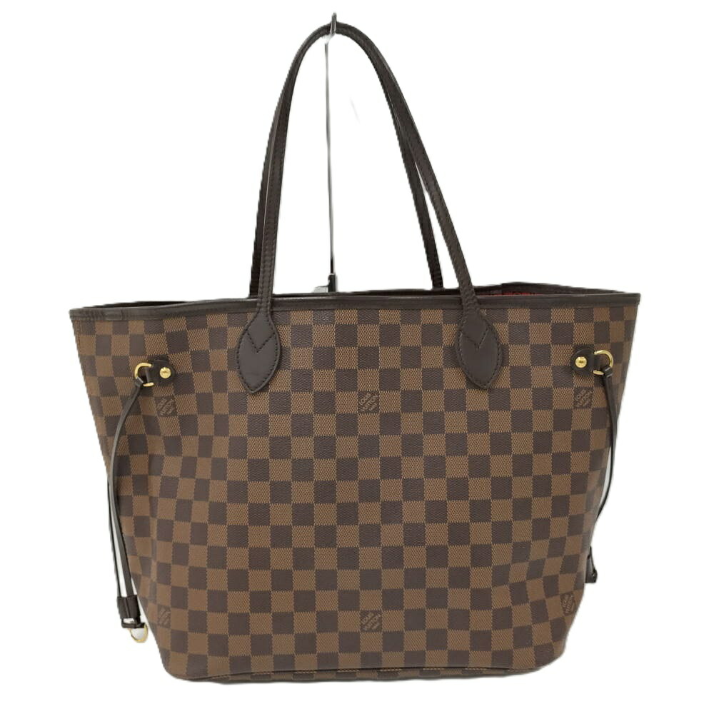 【中古】LOUIS VUITTON ネヴァーフルMM トートバッグ ダミエ エベヌ N51105
