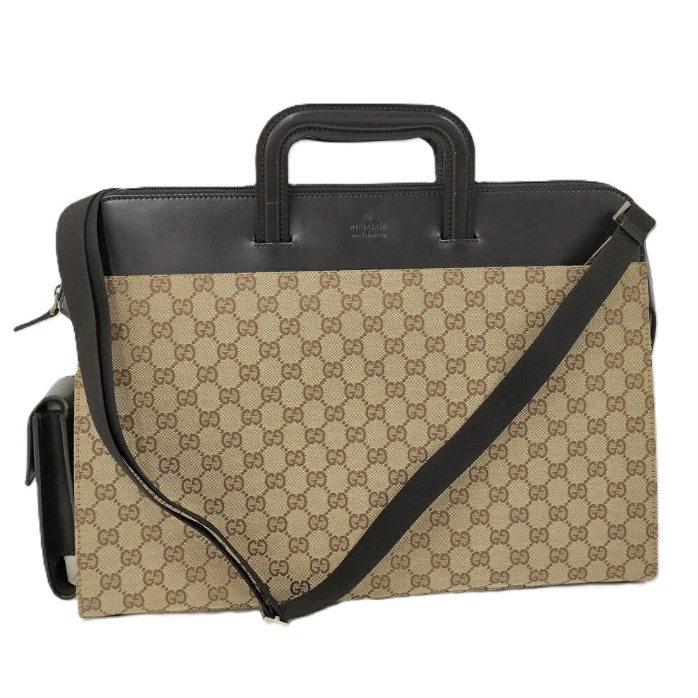 【中古】GUCCI 2WAYハンドバック ブリーフ容れもの GG柄 015 3707 001998