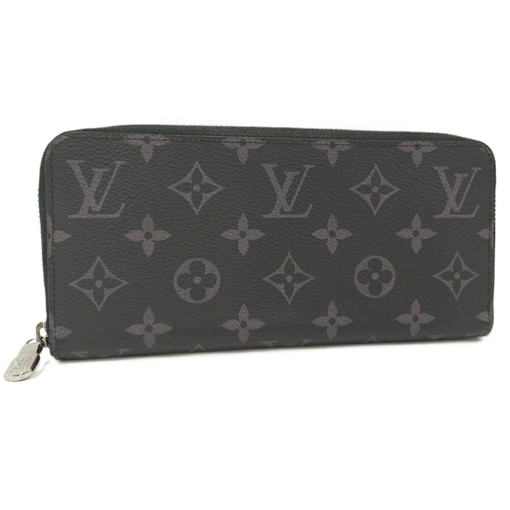 【中古】LOUIS VUITTON ジッピーウォレット ホリゾンタル 長金入れ モノグラム・エクリプス M11611 RFID