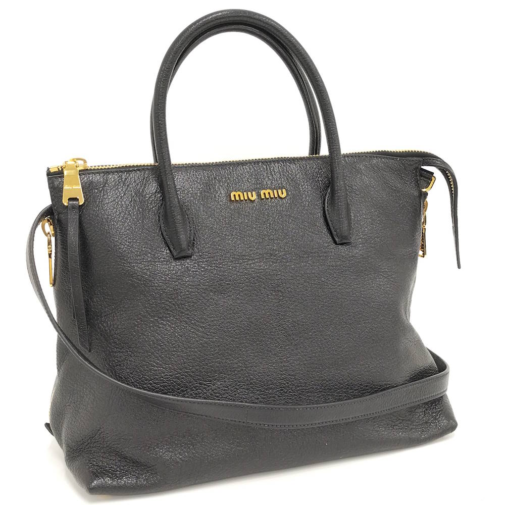 【中古】MIUMIU マドラス 2WAYショルダーバッグ RN1015