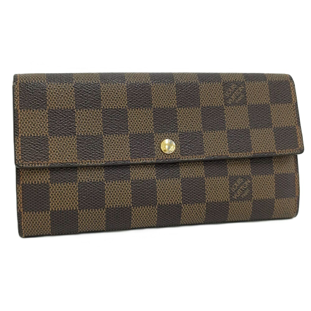 【中古】LOUIS VUITTON ポルトフォイユサラ 長財布 ダミエ N61734 CT2067｜JJcollection