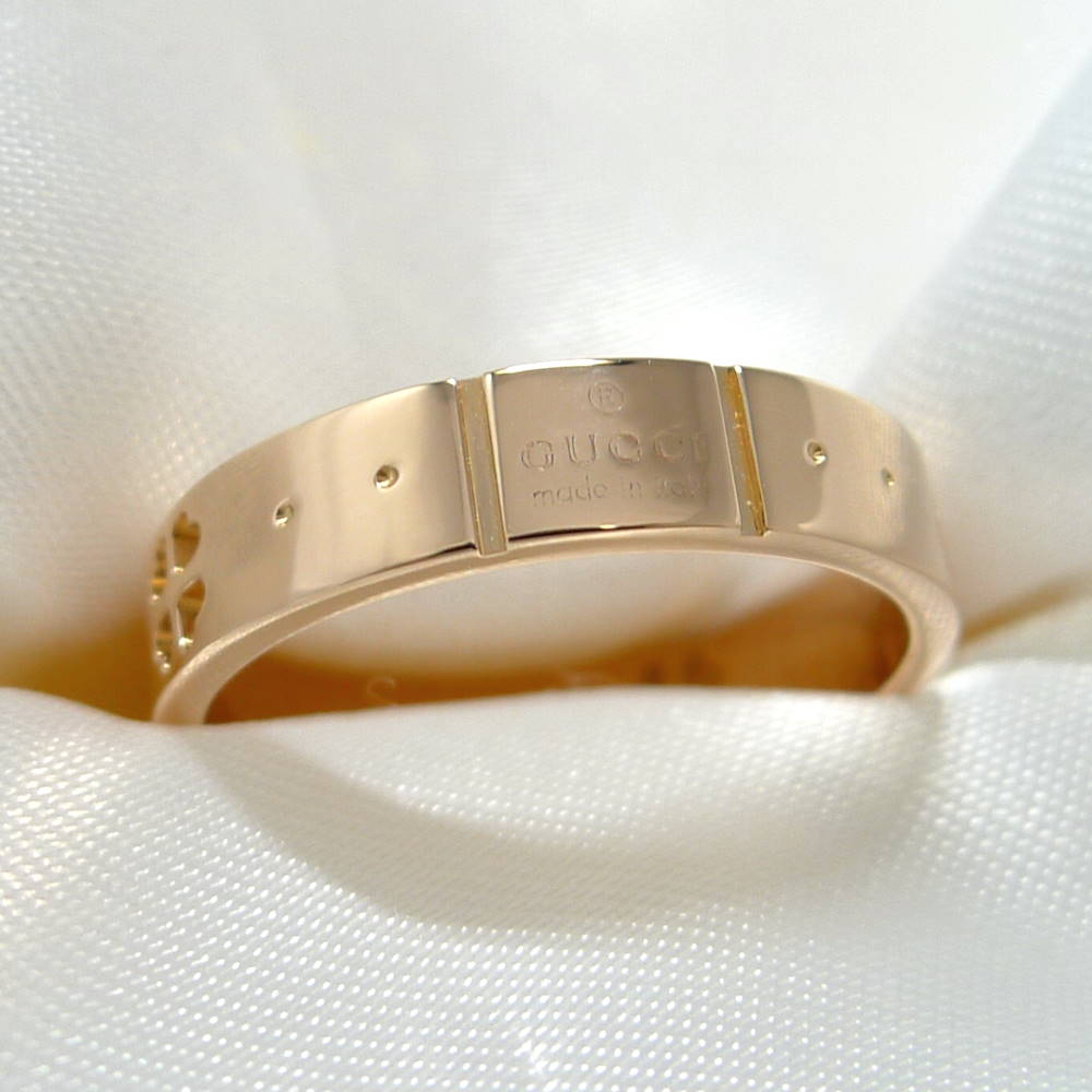 【中古】GUCCI アイコンリング 750PG K18PG ピンクゴールド 表記サイズ10 約3.4g｜JJcollection