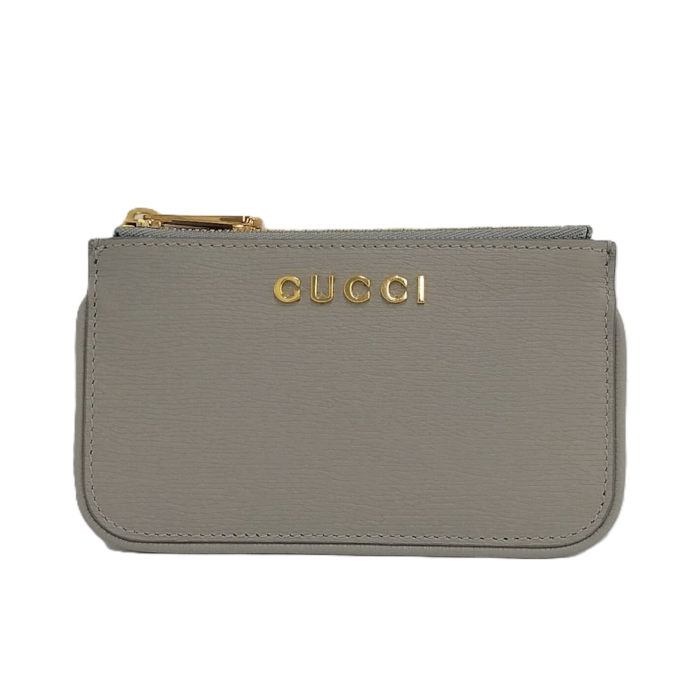 【中古】GUCCI コインケース 原作 なめし革 薄墨色 790102