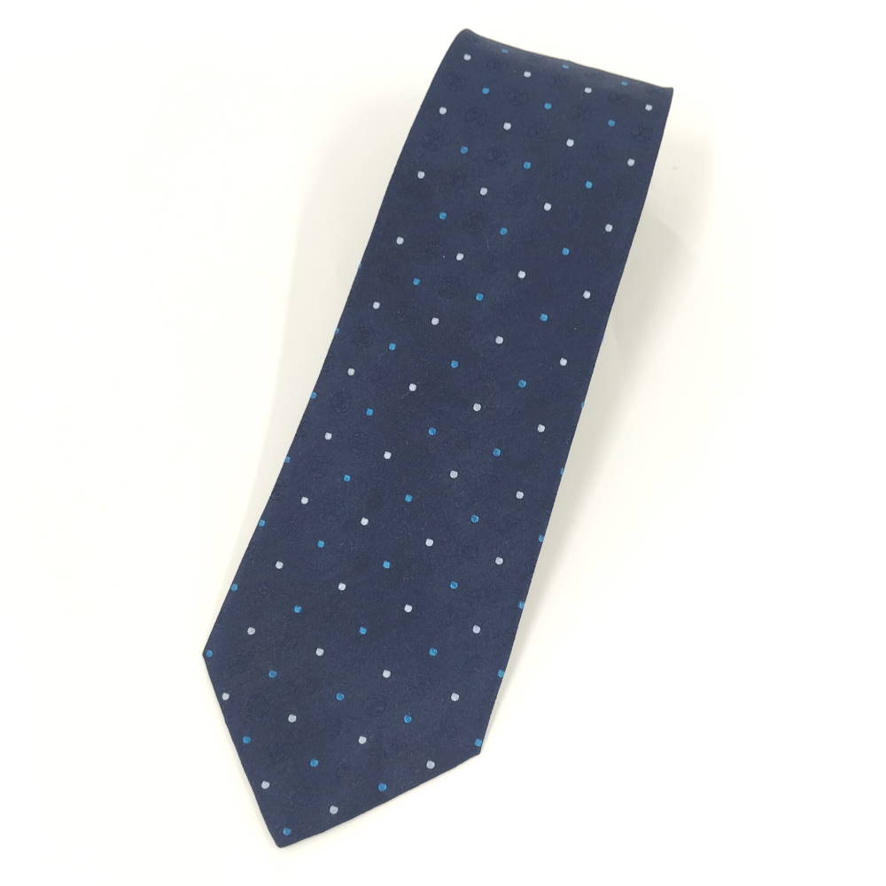【中古】LOUIS VUITTON タイ 一点柄 地絹 100% 米国海軍