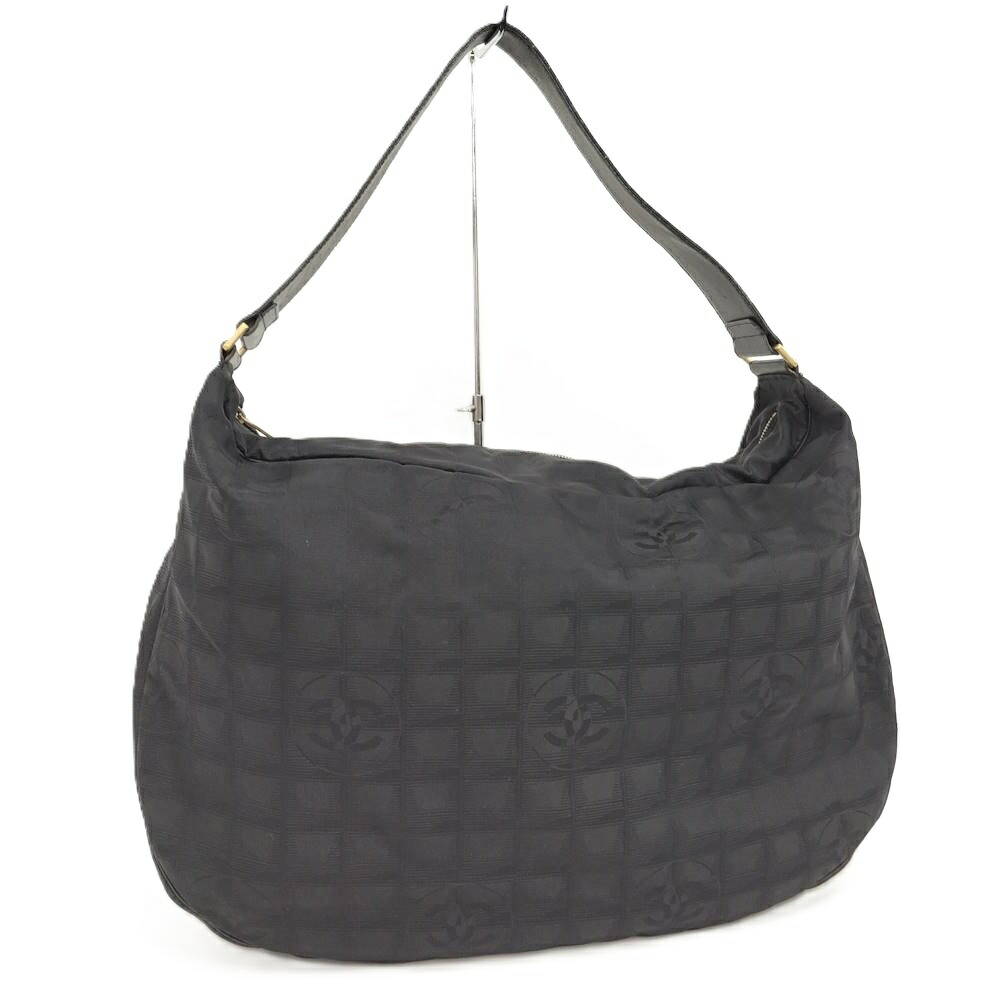 【中古】CHANEL 壱ショルダーバッグ ニュートラベルライン ナイロン帆布 黒いこと
