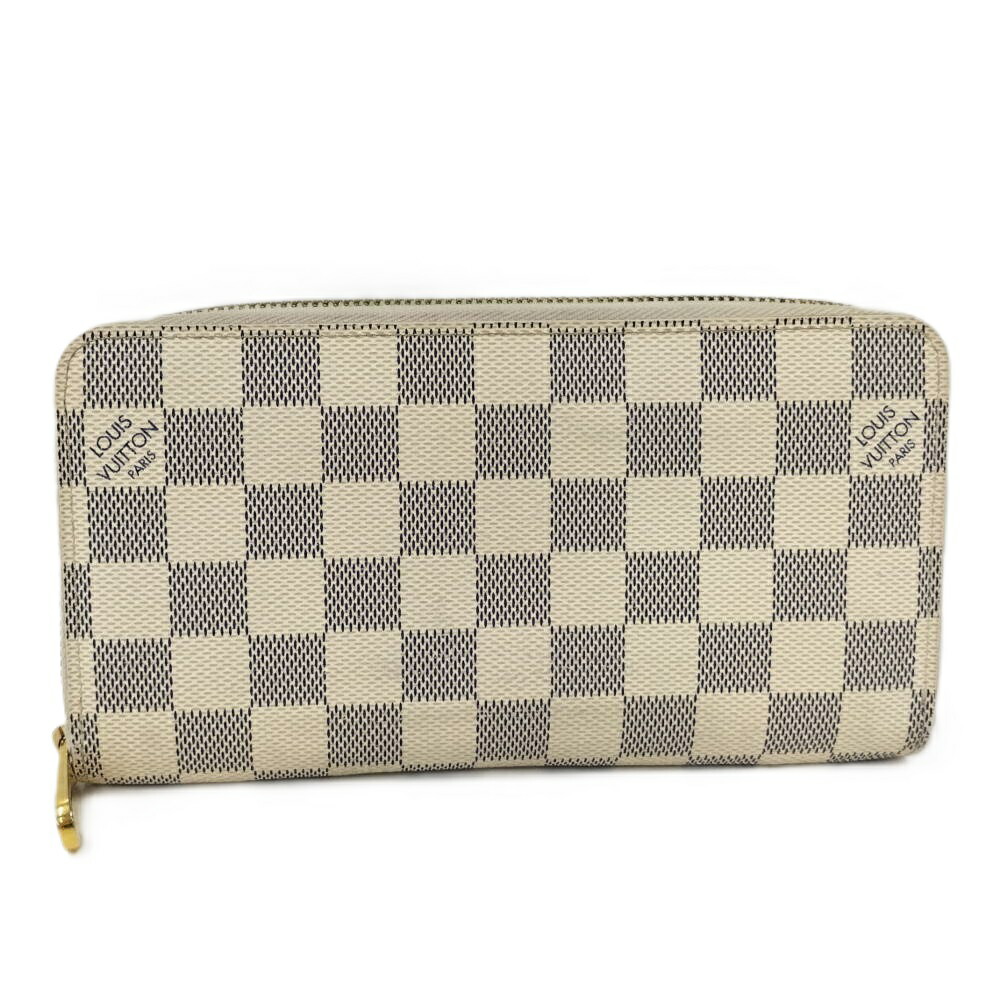 【中古】LOUIS VUITTON ジッピーウォレット ダミエアズール N60019