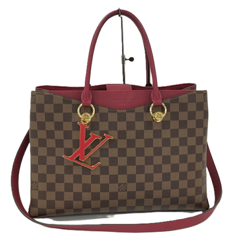 【中古】LOUIS VUITTON LVリバー傍え ２WAY御徒面子 ダミエ N40052 RFID