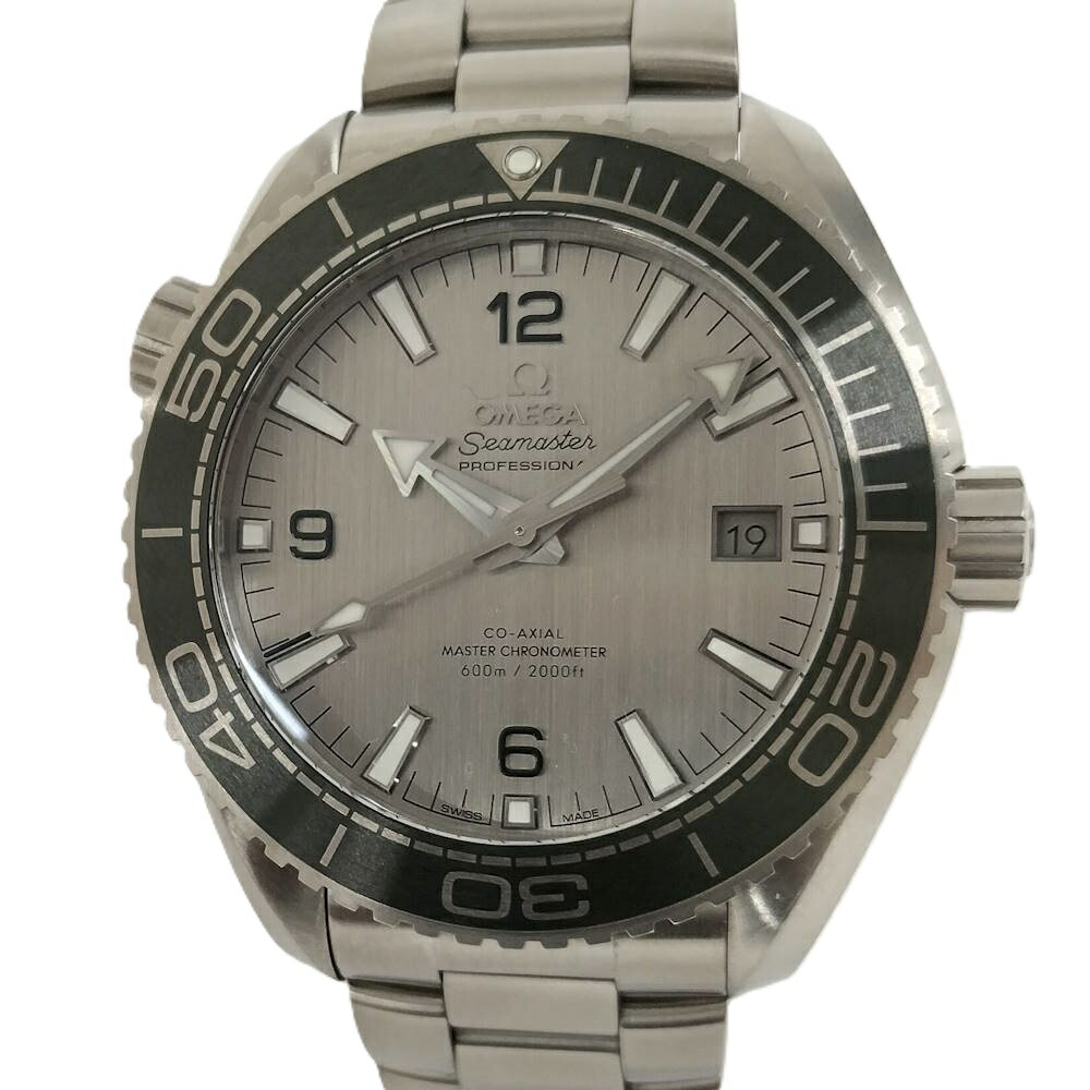 【中古】OMEGA シーマスター プラネットオーシャン コーアクシャル 自動小銃一巻き SS しろがね色文字記号盤 215.32.44.21.06.001