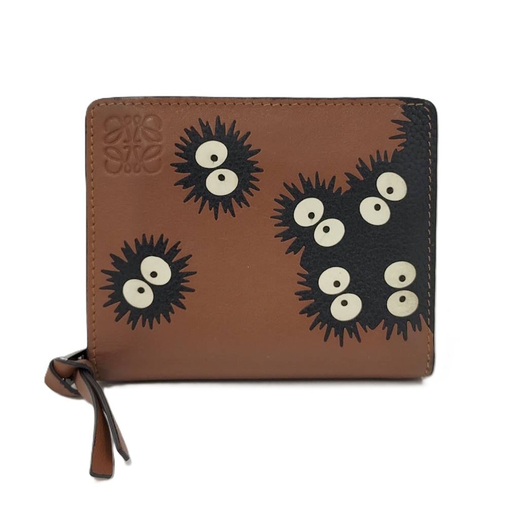 【中古】LOEWE ジブリコラボ まっくろくろすけ6匹 金入れ