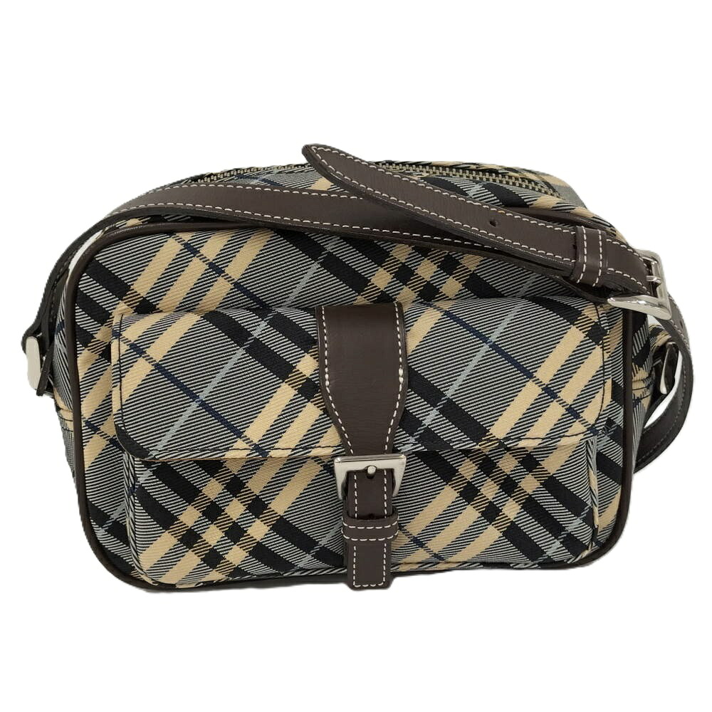【中古】BURBERRY BLUE LABEL 青色 ベージュ 読み合わせる