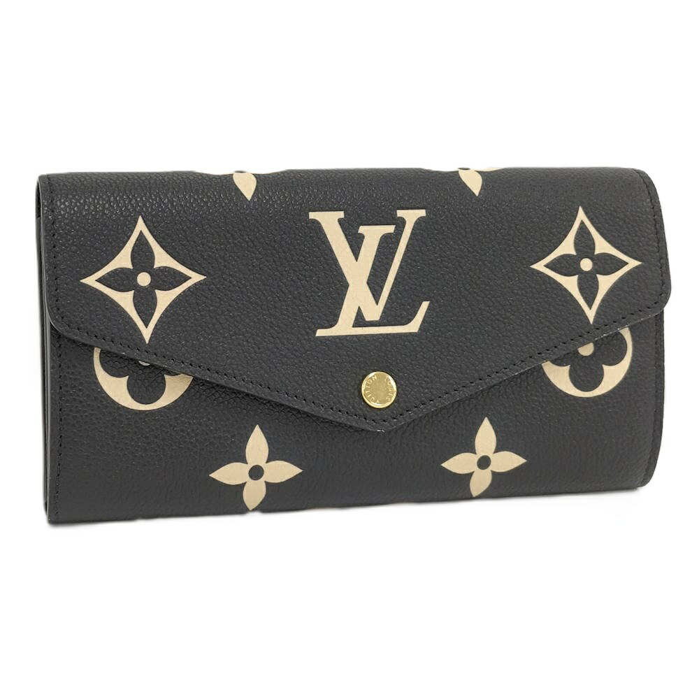 【中古】LOUIS VUITTON ポルトフォイユサラ バイカラーモノグラムアンプラント M80496