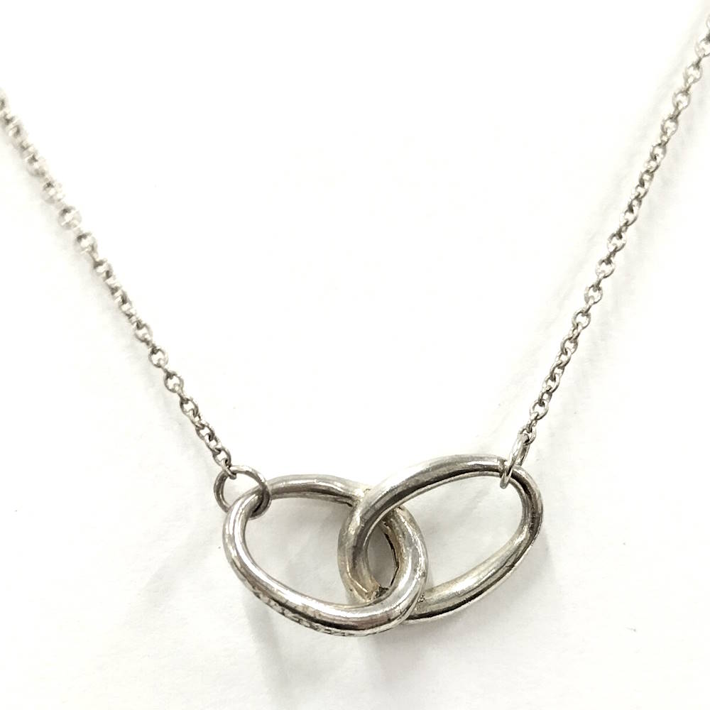 【中古】Tiffany＆Co. ネックレス ダブルループ SV925 シルバー｜JJcollection