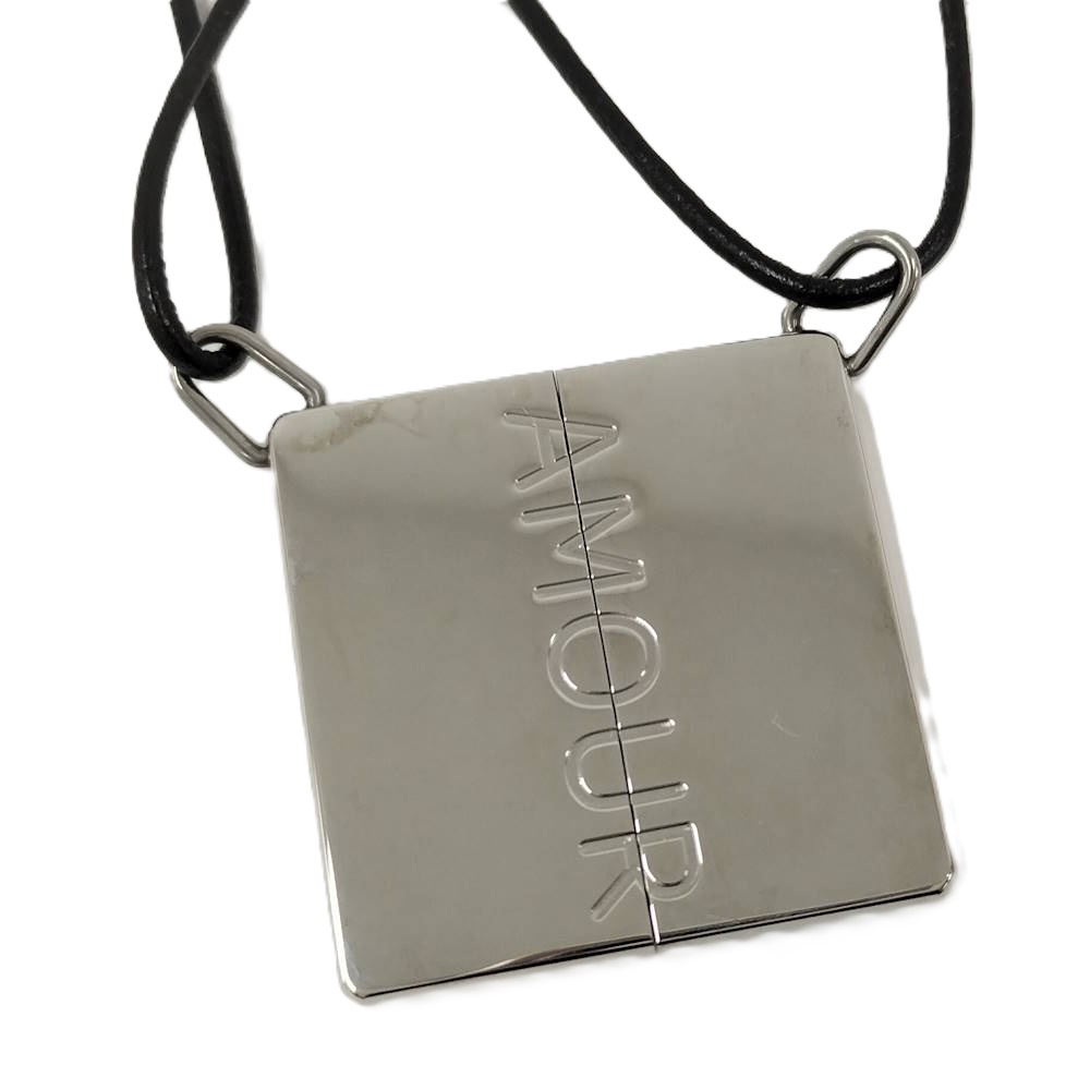 【中古】HERMES シンボル アムール ネックレス ペア メッキ シルバー｜JJcollection