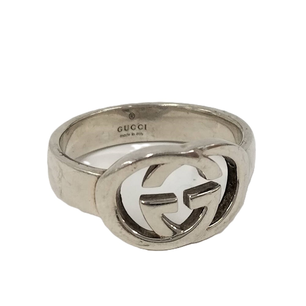 【中古】GUCCI インターロッキングG シルバー リング 表記サイズ 21 SV925|JJcollection