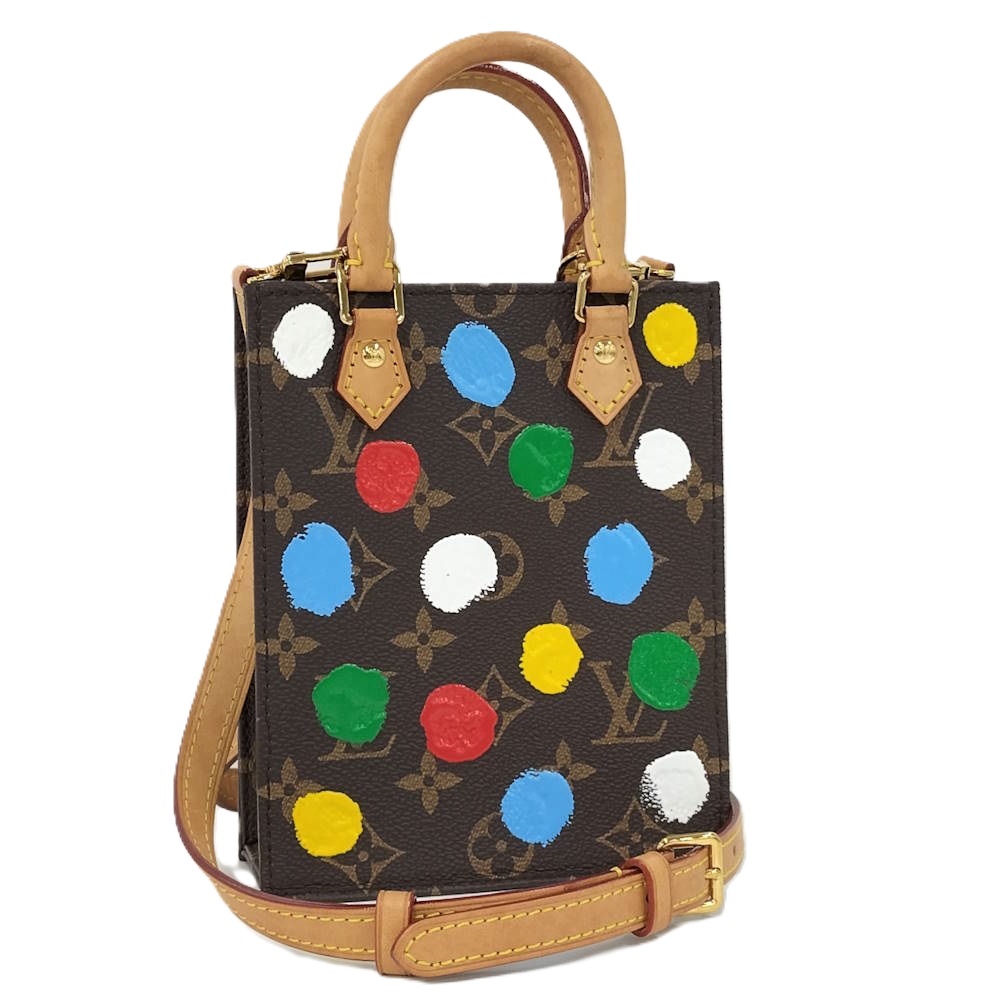 【中古】LOUIS VUITTON モノググラム プティット サックプラ 2WAYミニハンドバッグ 草間彌生 M81867｜JJcollection