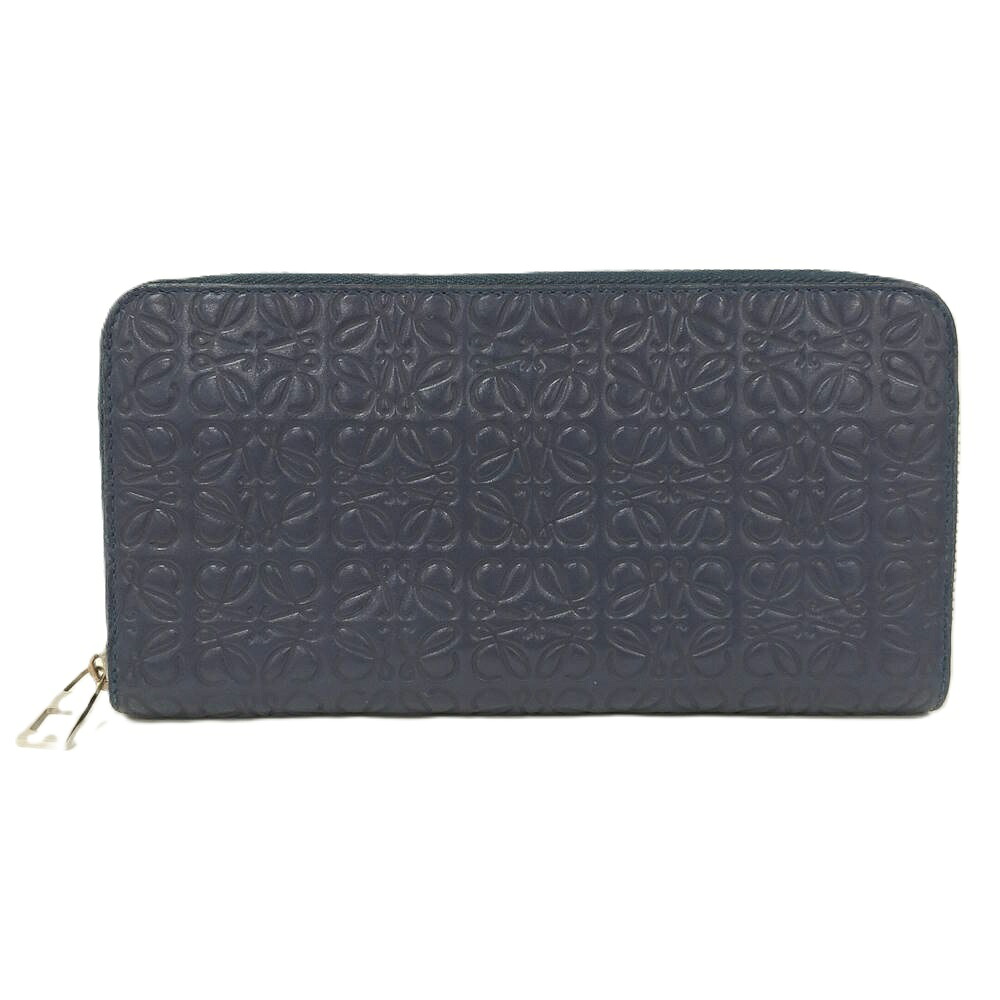 【中古】LOEWE リピート アナグラム ラウンドファスナー 長財布|JJcollection