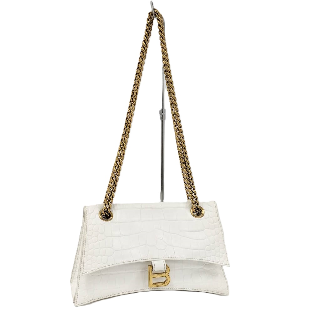 【中古】BALENCIAGA クラッシュチェーンバッグ スモール 716351210IX9001｜JJcollection