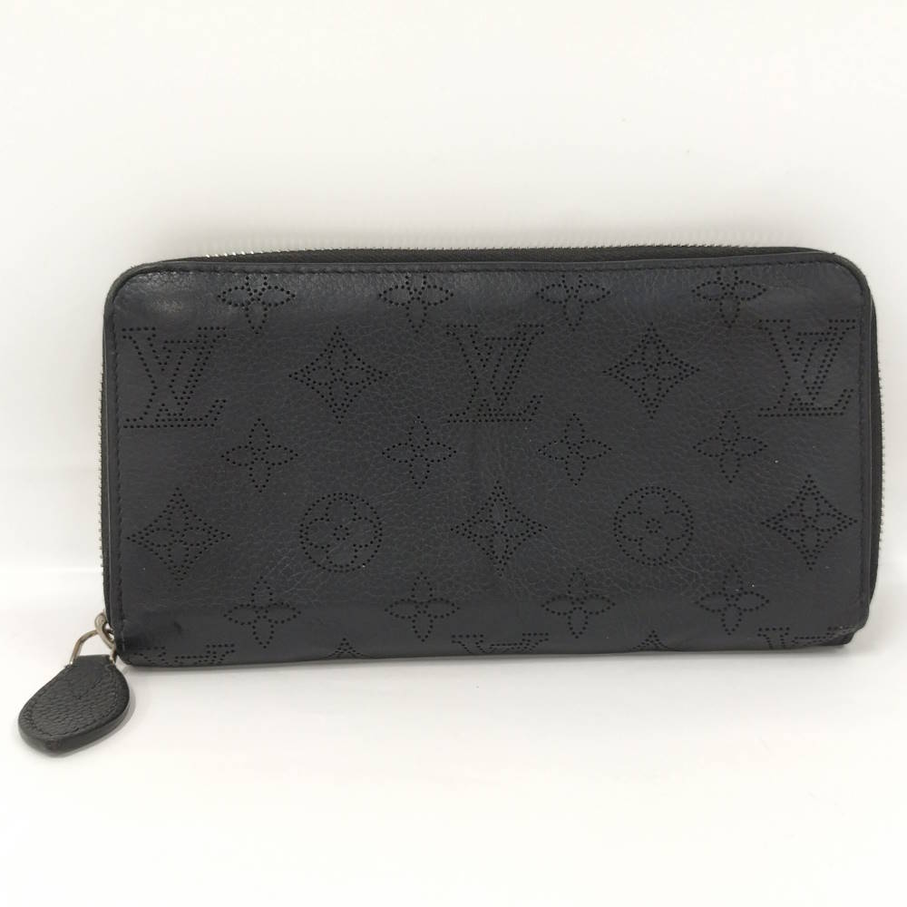 【中古】LOUIS VUITTON ジッピーウォレット 長財布 モノグラムマヒナ ブラック M61867 TN4137｜JJcollection