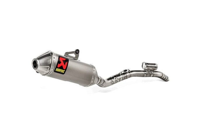 直送品 アクラポビッチ エボリューションライン チタン スズキ RM-Z250 (19-23) AKRAPOVIC SUZUKI S-S2MET6-BNTA｜バイク用品の車楽