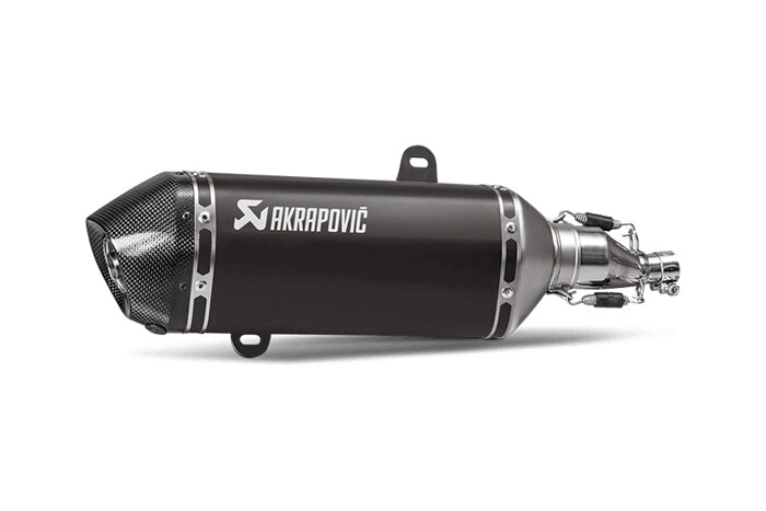 直送品 アクラポビッチ スリップオンライン ステン ブラック EC ベスパ GTS 125 (21-23) GTS150 Super (21-23) AKRAPOVIC VESPA S-VE125SO2-HZBL