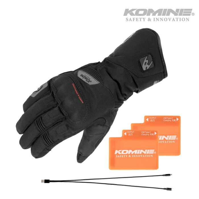 楽天市場】コミネ EK-218 ネオレトロエレクトリックヒートグローブ