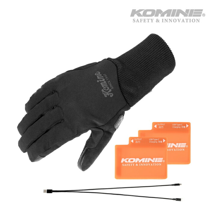楽天市場】コミネ 電熱グローブ EK-200 カーボンプロテクト