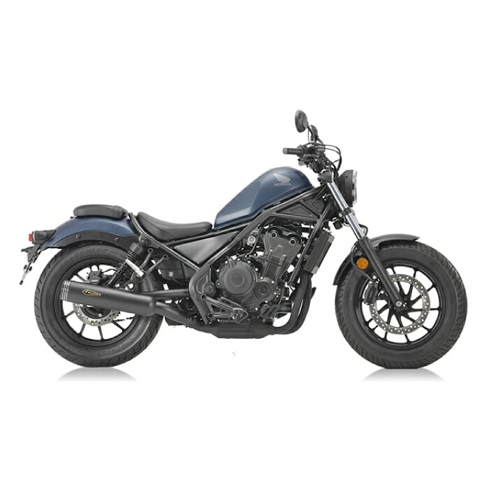 直送品 アールズギア ホンダ Rebel 500 (17-22／23) ワイバンクラシック スリップオン ブラックエディション R's Gear HONDA MH56-03CB