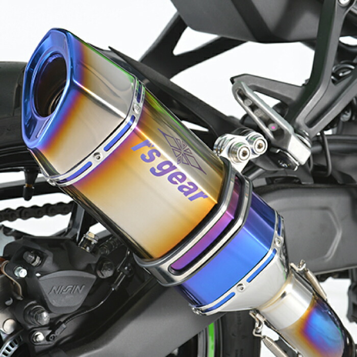 直送品 アールズギア カワサキ NINJA ZX-25R SE/KRT EDITION (23-) GPスペックスリップオン チタンドラッグブルー R's Gear KAWASAKI GK43-T3SD