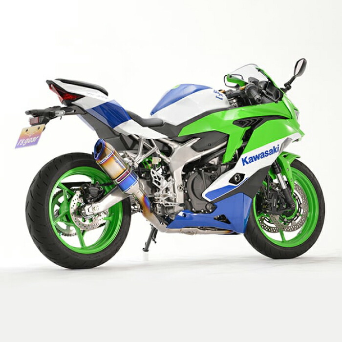 直送品 アールズギア カワサキ NINJA ZX-4R SE・ZX-4RR KRT EDITION (23-) GPスペック チタンフルエキゾースト チタンドラッグブルー R's Gear GK44-T1SD