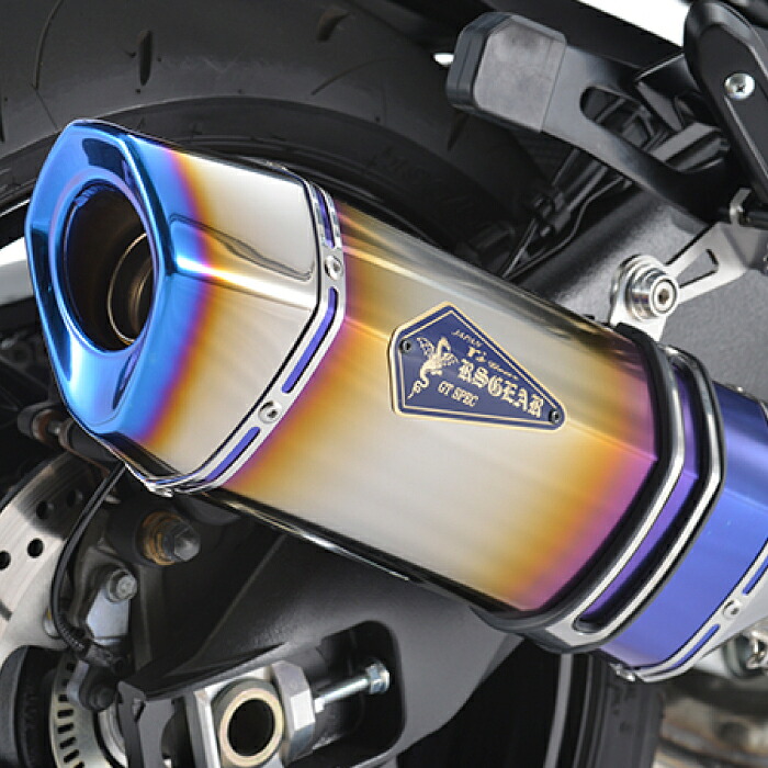 直送品 アールズギア スズキ GSX-S1000GT (22-) GPスペック スリップオン チタンドラッグブルー R's Gear SUZUKI GS19-T3SD