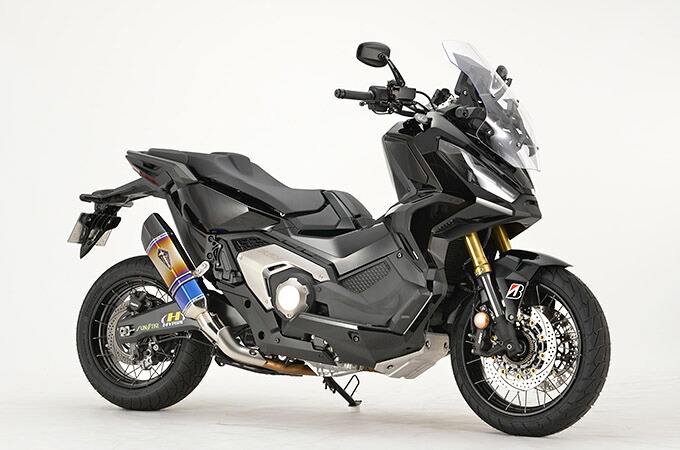 直送品 アールズギア リアルスペックスリップオン チタンドラッグブルー カーボンエンド ホンダ X-ADV 17-24 R's Gear HONDA RH49-C3SD|バイク用品の車楽