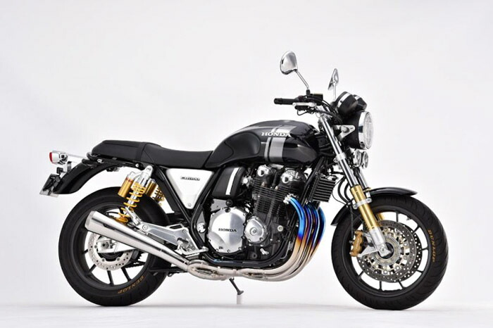 直送品 アールズギア ワイバンクラシック シングルメガホン チタンポリッシュ CB1100/RS/EX 17-21 R's Gear HONDA WH24-01TI 124,350円