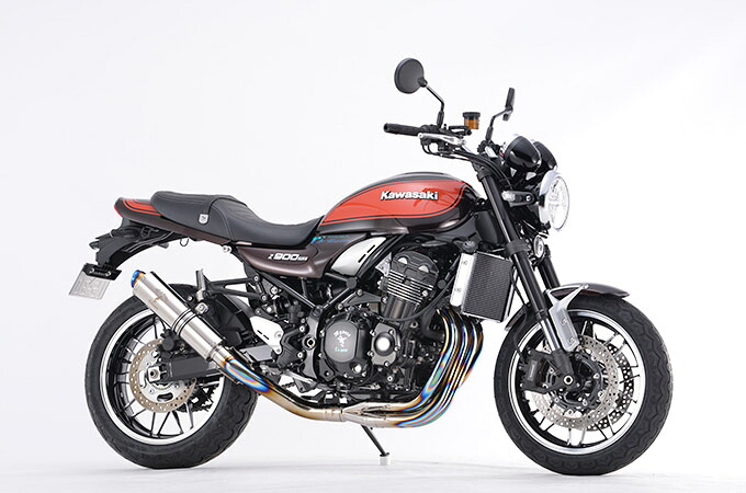 直送品 アールズギア ワイバンクラシック Rフルエキゾースト マフラー UPタイプ チタンポリッシュ カワサキ Z900RS/CAFE (17-22) R's Gear KAWASAKI WK31-EUTI