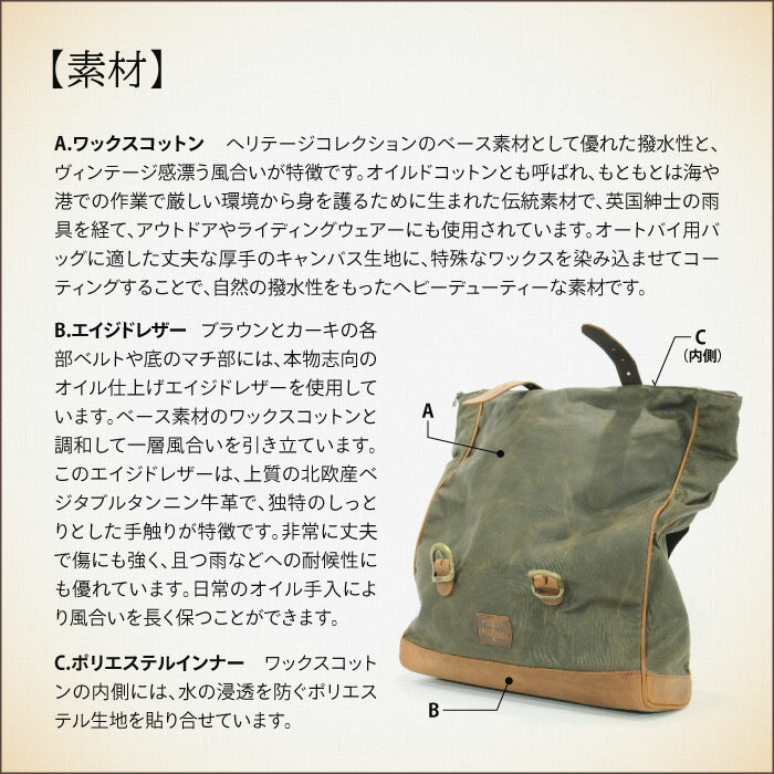 ロングライドヘリテージロールトップ9.5LカーキLOXクイックリリースLONGRIDELOX133WKHAマルチフィットサドルバッグバイクツーリング